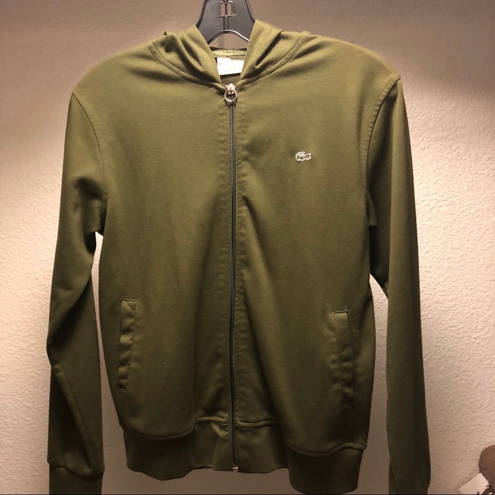 🔥NEGOTIABLE🔥 Green Lacoste Zip Hoodie